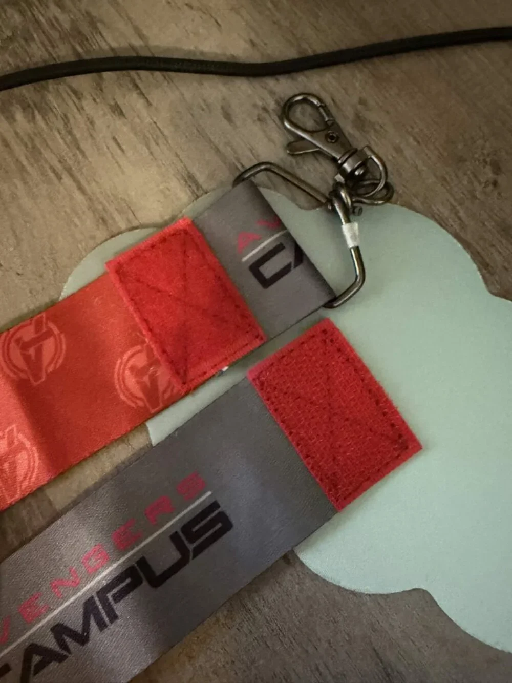 Marvel Avengers Campus Reversible Lanyard Disneyland Disney Parks Gray Red
